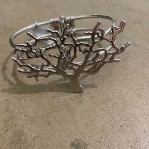 Silver Tree Hinge Bracelet